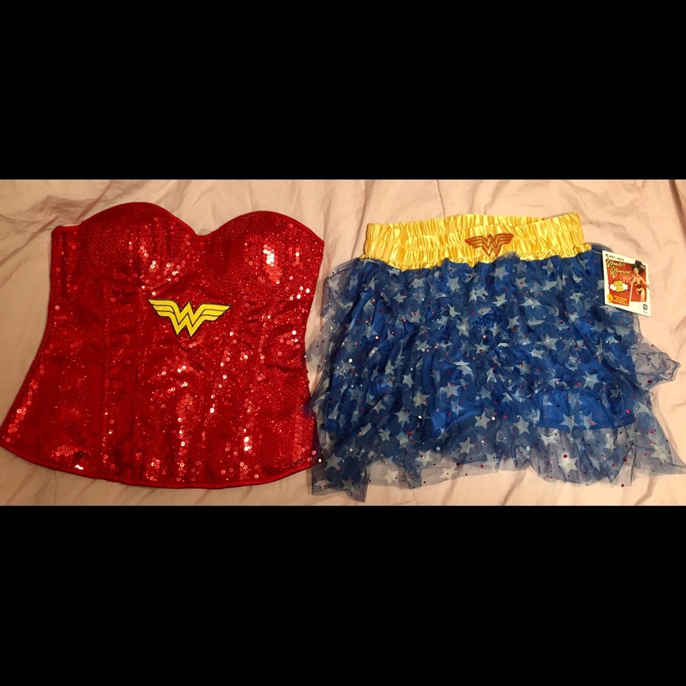 Wonder Woman Corset and Skirt NWT